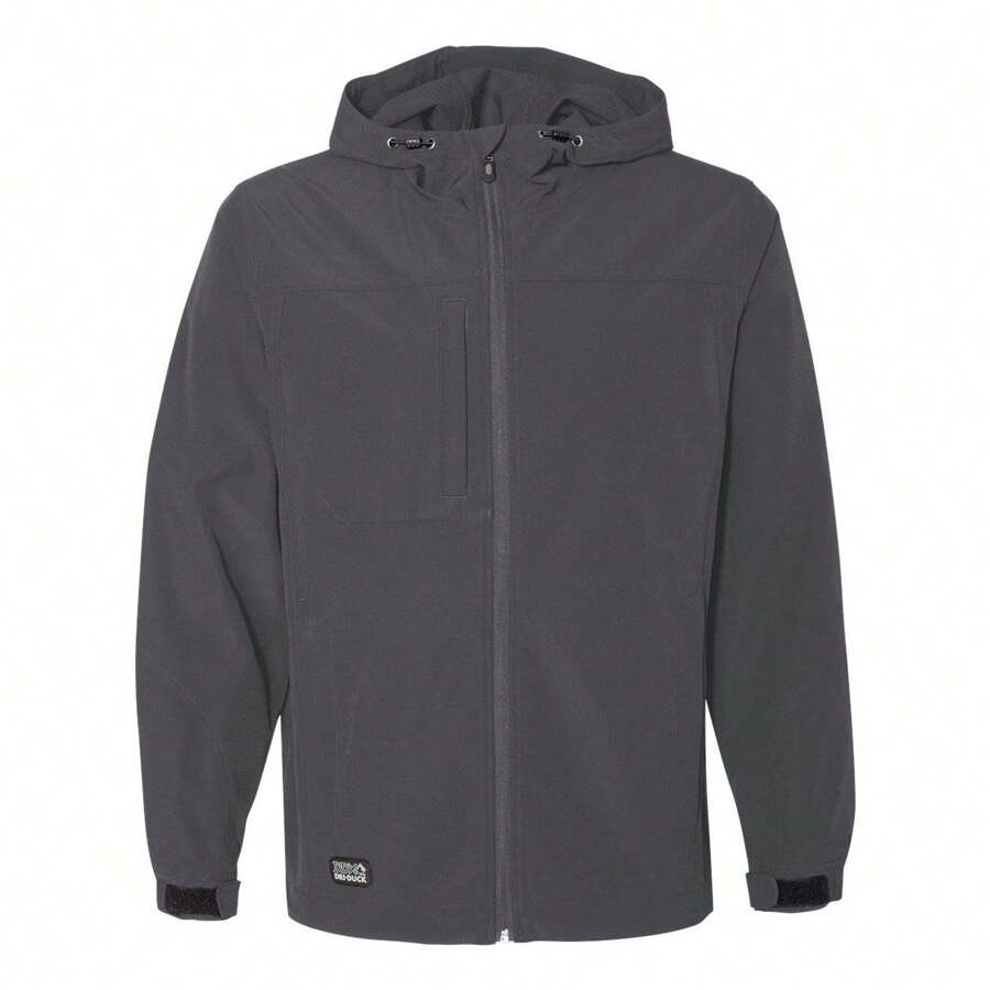 Apex Soft Shell Hooded Jacket (Charcoal) - Dark Grey - View 1