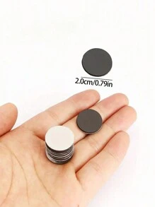 50/100 Stück runde Magnete mit selbstklebender Rückseite, starke Magnetscheiben für Kühlschrank und Tafel - Runden - Übersicht 7