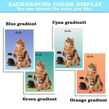 1pc Custom Pet Photo Name Animal Dog Cat Poster Wall Art Canvas Painting Living Room Decoration Poster Canvas Frameless