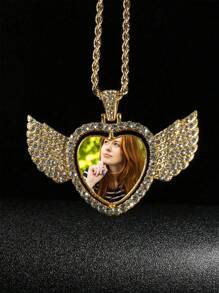 1 قلادة معلقة شخصية مخصصة الصنع مع صورة، قلادة معلقة شخصية للرجال والنساء، قلادة معلقة الوجه كهدية للصديق والصديقة والأم والأب، هدية عيد الحب، تذكارية لمناسبات الأعياد والأفراح وعيد الأب وعيد الميلاد