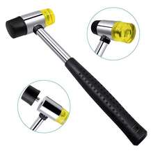 4 szt./zestaw miarka do pierścieni 25 mm gumowy młotek do regulacji pierścieni zestaw narzędzi naprawczych do wyrobu biżuterii pomiar rozmiaru palca