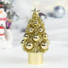 4 3.7in * 7in Christmas Mini Desktop Christmas Tree Ornaments Sweet Cone Tree Desktop Atmosphere Party Decoration Supplies Suitable For Living Room, Kitchen, Shop Window, Bar Desktop Christmas Desktop Ornaments Merry Christmas December 25th Best Gifts - Multicolor - View 8