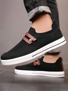 New Men Sports Shoes, Comfortable Lightweight Breathable Casual Slip-On Loafers, Size 39-46