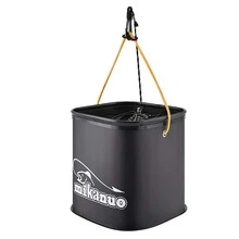 1PC Fishing Bucket, Fish Bucket, Foldable Fish Bucket, Portable Small Water Bucket, Dedicated Water Lifting Bucket With Rope - Multicolor - View 6