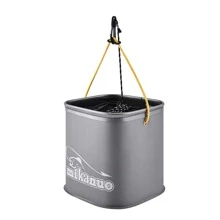 1PC Fishing Bucket, Fish Bucket, Foldable Fish Bucket, Portable Small Water Bucket, Dedicated Water Lifting Bucket With Rope - Multicolor - View 3
