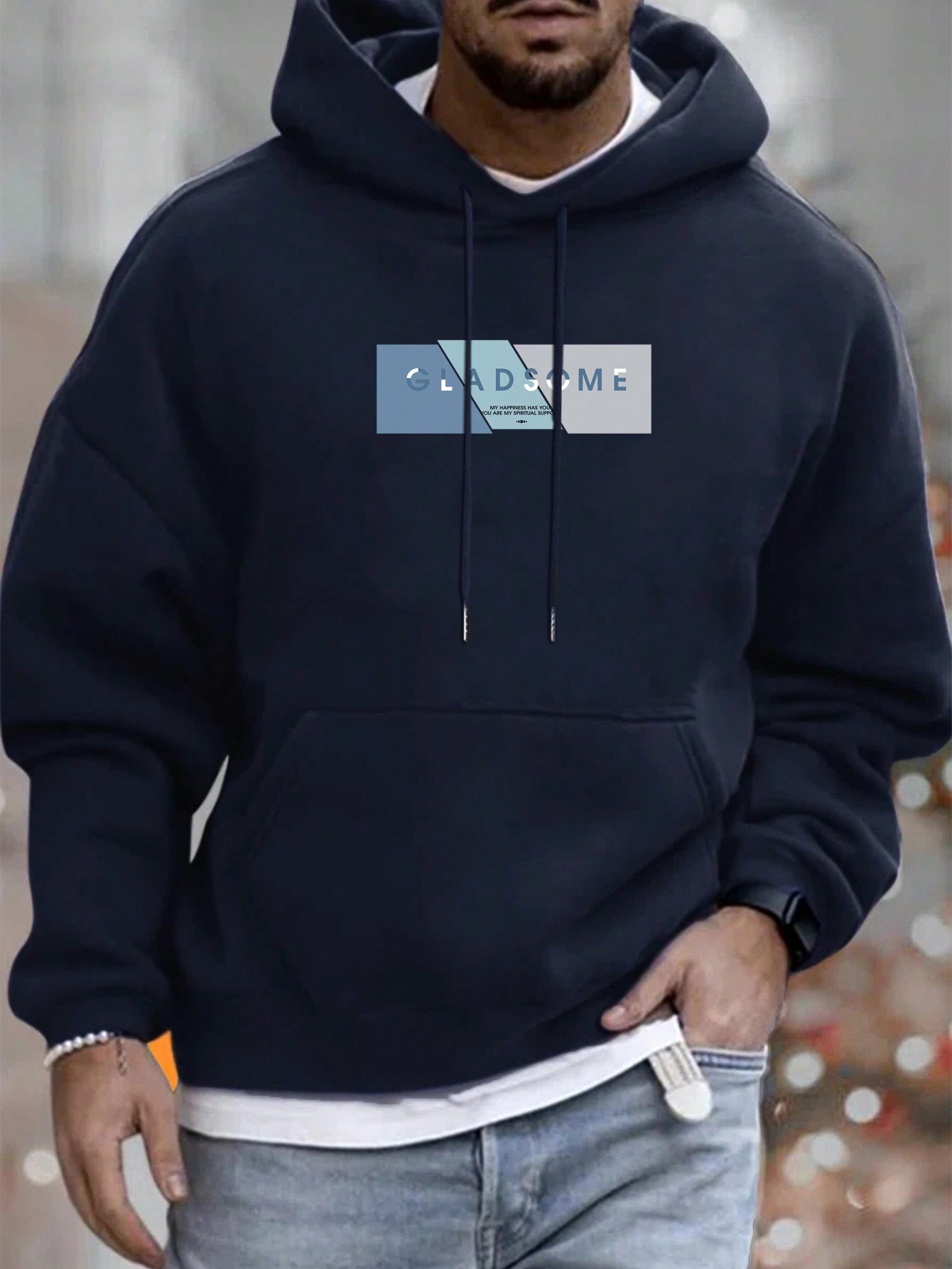 Minimalist Men Hooded Sweatshirt | The Perfect Combination Of Fresh And Simplistic