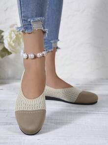 Giày thể thao lười thường ngày, Thân giày bằng lưới thoáng khí, Thời trang mới nhất, Chống trượt, Giày đế bằng bền - Nhiều màu - Xem 2