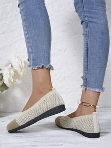 Giày thể thao lười thường ngày, Thân giày bằng lưới thoáng khí, Thời trang mới nhất, Chống trượt, Giày đế bằng bền - Nhiều màu - Xem 3