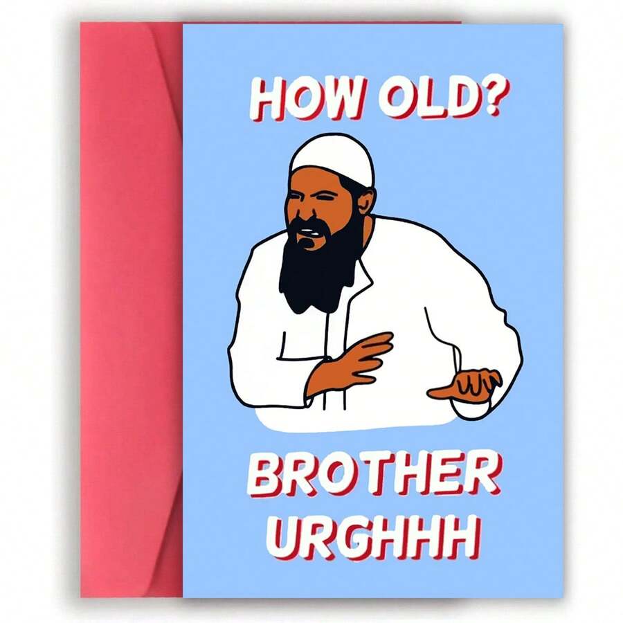 1 张有趣的生日快乐卡，送给家人和朋友的理想礼物，适合节日庆祝、生日卡、礼品卡、圣诞节 - 紅色 - 查看 1