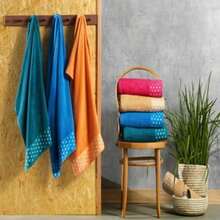 Vivaz 2 Bath And 2 Face Towel Kit 100% Cotton - 水鴨藍 - 查看 1