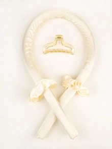 1 件女士纯色休闲发饰套装，适合日常生活万圣节 - 香檳色 - 查看 5