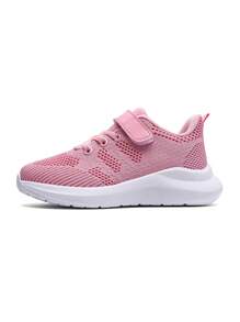 Zapatos deportivos para niñas, zapatillas de correr transpirables para niñas adolescentes en primavera/otoño, malla rosa ligera para niños, antideslizante, duradera, zapatillas casuales para estudiantes, adecuadas para días escolares/actividades diarias