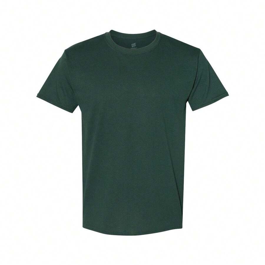 Hanes Ecosmart T-Shirt - (SA143) - Màu xanh lá cây đậm - Xem 1