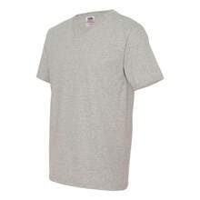 HD Cotton V-Neck T-Shirt (Athletic Heather) - 灰色 - 查看 3