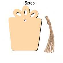 Đồ thủ công bằng gỗ trang trí treo tường Giáng sinh, Đồ trang trí Giáng sinh chưa hoàn thiện tự làm, Những lát gỗ trống có dây thừng cho đồ thủ công tiệc tại nhà, Đồ trang trí bằng gỗ có thể sơn - Nhiều màu - Xem 21