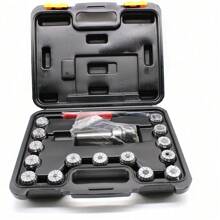 OUKANING Milling Lathe ER Collet MT3-ER32 Chuck Set 3-20mm Range Morse Chuck Holder Precision MT3 Shank Spanner ER32 Chuck With 15Pcs Collet 3-20mm Set For Milling - Steel Color - View 7