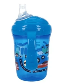 Vaso Entrenador Nuby De 240ml, Boquilla Suave - Azul - Ver 4