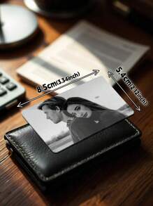 1pc Custom Photo Wallet Card, Personalized Photo Wallet Insert Card, Custom Couple Photo Wallet Card, Personalized Engraved Wallet Card With Picture, Personalised Photo Wallet Purse Card, Pets, Grandparents, Children, Girlfriend For Christmas, For Winter, For Fall/Autumn, For Holiday, For Weddings Treasure Finds, Winter Fashion, Christmas Gift, Christmas Decorations, Personalized Christmas Ornaments, Personalized Gifts For Women/Men, Personalized/Customized Keychain, Christmas Accessories,Delicate Romance,Winter Grace