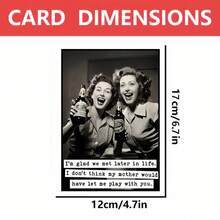 Make Her Birthday Unforgettable! This Funny Greeting Card Is The Perfect Gift For Your Best Friend. A Humorous And Joyful Way To Celebrate Her Special Day. - Multicolor - View 7