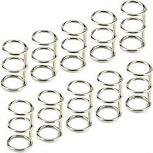 20pcs Silvery Metal 3-Ring Binders, 0.8" Inner Diameter - Perfect For Notebooks, Photo Albums & DIY Travel Diaries Back To School