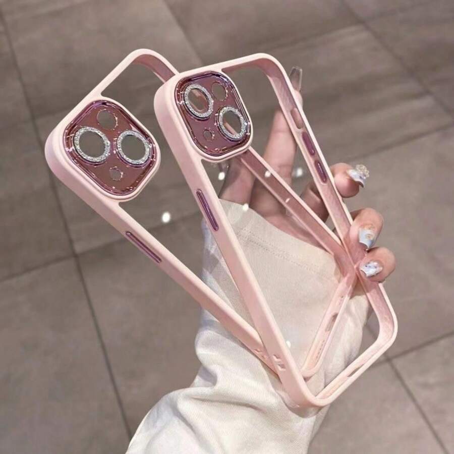 1个闪光镜头保护手机壳，兼容苹果17、16、15、14、13、12、11系列、Pro、Max、Plus型号