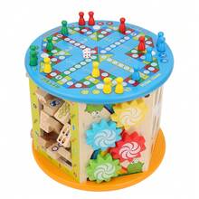 8 In 1 Multipurpose Children Bead Maze Clock Chess Activity Cube Educational Toy Multifunctional Maze Gifts - Multicolor - View 10