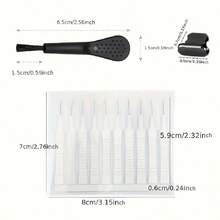 14 件/套手机充电端口 IOS 铝合金防尘塞防尘塞套件带清洁刷 - 保护电子设备免受灰尘和碎屑的侵害 - 非常适合浴室淋浴、手机、电脑、笔记本电脑、键盘、电子琴和乐器 - 14件多功能清潔套適合lightning接口 - 查看 8