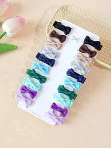 20pcs Cute Children Mini Bowknot Alligator Hair Clips - Multicolor - View 9