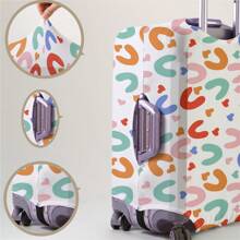 Fits 18-32 Inch Suitcases Dust Cover, Rainbow Patterns Print Luggage Cover. Stretchable, Scratch-Proof & Dustproof, Stylish Decoration For Luggage. - Multicolor - View 14