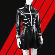 In-Stock Nezuko Kamado  Cosplay Costume For Halloween Party - Black - View 1