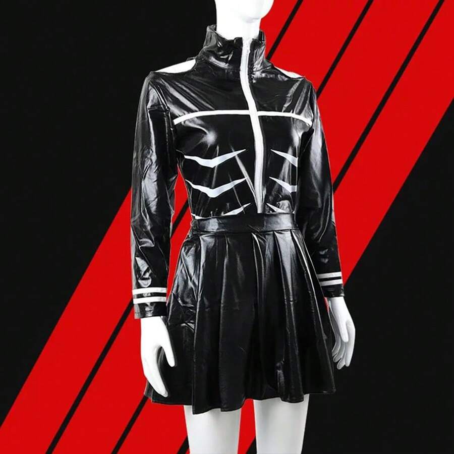 In-Stock Nezuko Kamado  Cosplay Costume For Halloween Party - Black - View 1