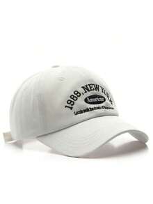 1 chiếc mũ bóng chày New York thêu Unisex, mũ bóng chày, mũ đen, mũ trắng, mũ chống nắng, mũ hip hop nhảy đường phố cho mùa xuân - Nhiều màu - Xem 2