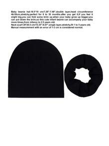 2 szt./zestaw czapki i szalika dla dzieci w jednolitym kolorze, dzianinowa ciepła czapka i szalik dla małych dzieci/chłopców i dziewczynek, odpowiedni na wiosnę, jesień i zimę