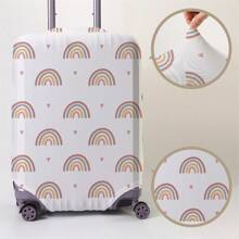 Fits 18-32 Inch Suitcases Dust Cover, Rainbow Patterns Print Luggage Cover. Stretchable, Scratch-Proof & Dustproof, Stylish Decoration For Luggage. - Multicolor - View 10