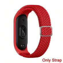 Bracelet solo en nylon compatible avec Xiao-Mi Mi Band 6 5 4 3/Amazfit Band 5, bande de remplacement pour sport réglable souple et colorée pour Xiao-Mi Mi Band 6 5 (NFC) pour hommes et femmes