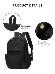 Myco 1pc Unisex Backpack, New Large Capacity Ultra-Light Travel Bag, Lightweight Laptop Bag, Middle School Student Backpack, Tready Backpack, School Bag, Portable, With Laptop Compartment, High Capacity, Waterproof, Suitable For Teenagers, Women, College Students, Boys And Men, Applicable For University, Middle School, High School, Outdoor, Travel, Hiking, Elementary School, Office, Back To School Supplies, Christmas Gift