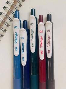 5入組混色凝膠簡約風多用途中性筆適用於學校 - 彩色 - 查看 6