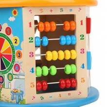 8 In 1 Multipurpose Children Bead Maze Clock Chess Activity Cube Educational Toy Multifunctional Maze Gifts - Multicolor - View 9