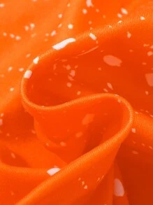 Bộ áo tay loe in hình ma Halloween cho bé gái và quần legging rách - trái cam - Xem 6