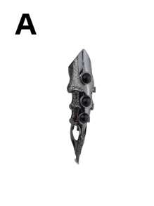 1pc Harajuku, Darkness ,Finger Joints, Hand Robots, Bionic Machinery, Heterosexual Fingers, (Adjustable), (Detachable), Armor, Ring Joint, Finger Joint Claw, Novelty, Finger Joint Claw, Suitable For Outdoor, Indoor, Party Props, Costume Props, Stage Performance Props, Cosplay Props, Performance Props, Highly Durable Halloween