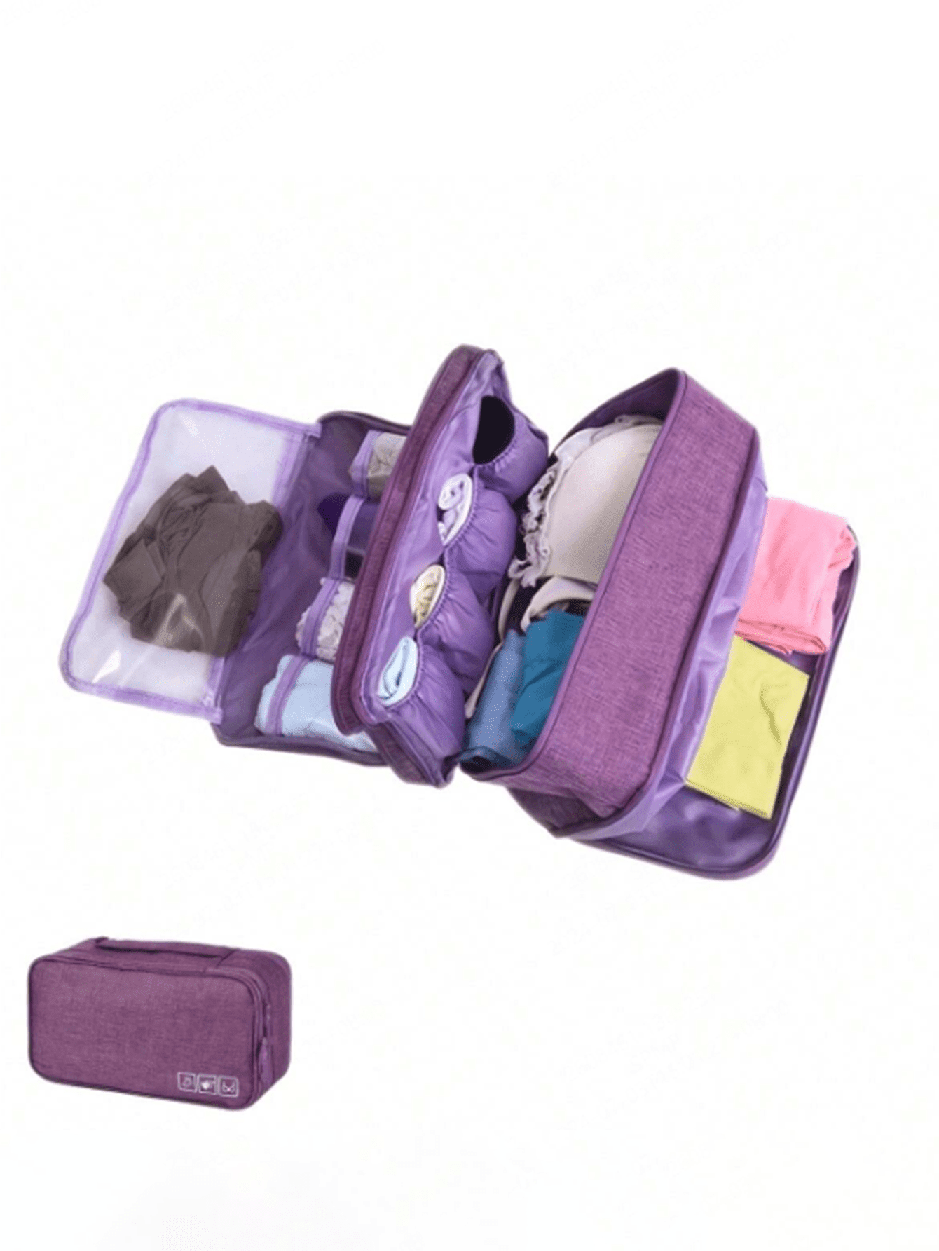 Compact Travel Organizer Bag Lightweight, Durable Zippered Storage