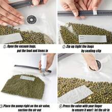 22 opakowania (20 szt. Worek próżniowy + 2 szt. Zaciski uszczelniające) Torby do zgrzewania próżniowego, Zgrzewane torby do pakowania do użytku domowego, Przezroczyste próżniowe torby do przechowywania żywności wielokrotnego użytku, Do przechowywania żywności i torby do gotowania Sous-Vide, Artykuły kuchenne, Organizery i przechowywanie w kuchni, Akcesoria kuchenne - Szary - Zobacz 8