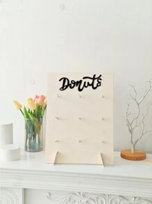 1 cái/2 cái/3 cái, Đế gỗ đựng bánh Donut, Bảng trang trí treo bàn bánh Donut, Đế đựng món tráng miệng, Đồ dùng cho cửa hàng bánh, Trang trí tiệc sinh nhật, Trang trí tiệc kỷ niệm ngày cưới, Trang trí tiệc tại nhà - Nhiều màu - Xem 1