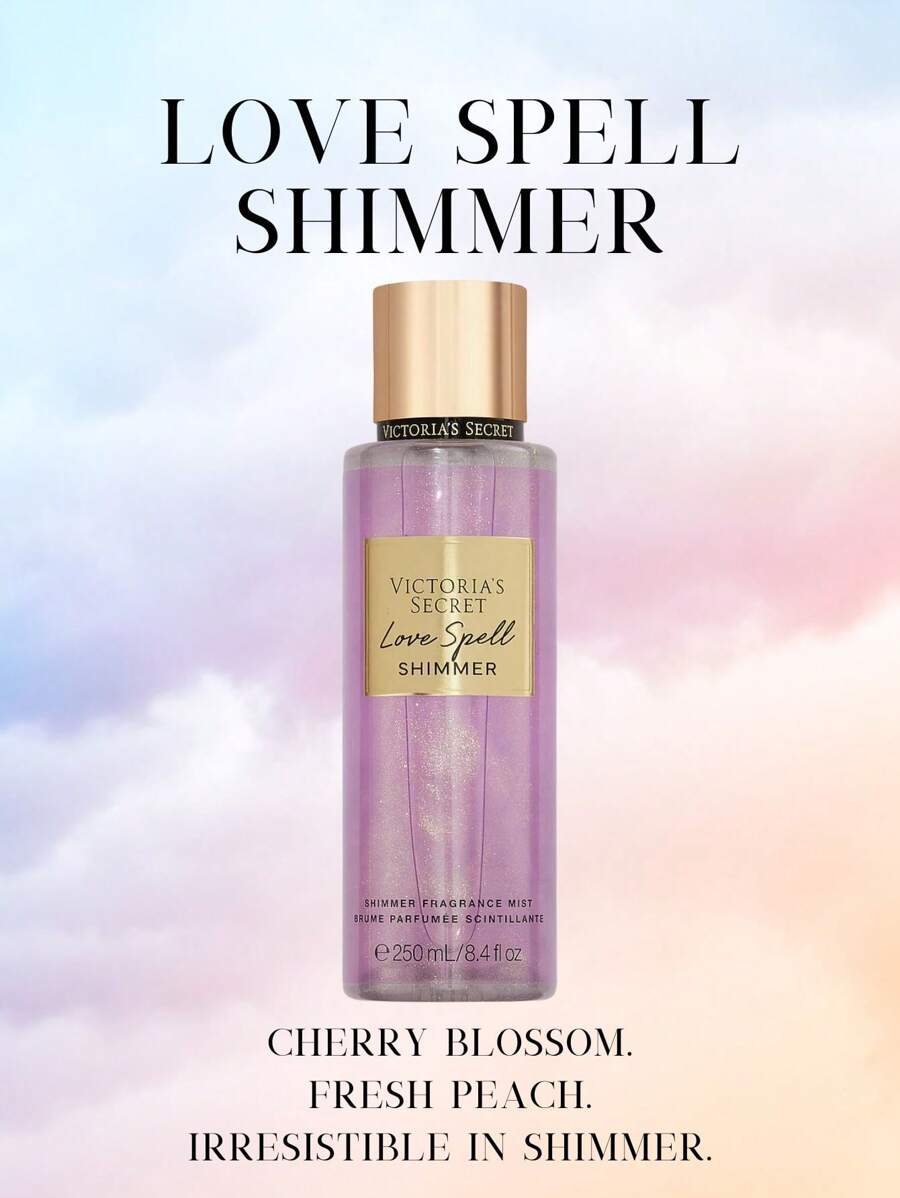 Victoria's Secret VS Body Mist Fragrance Pink Perfume - Love Spell Shimmer - View 1