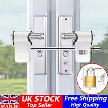 Patio Conservatory French Double Door Dead Lock Extra Security Device Tool Safty - 白色 - 查看 1