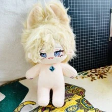 别致的 8 英寸毛绒可爱娃娃大耳朵 - 完美的生日礼物，可以搭配不同的衣服、衣领、耳环、鞋子骨架可选，骨架意味着手臂和腿可以移动。 - 彩色 - 查看 7