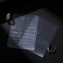 Set da 6 regolatori di misura anelli per donne, in silicone trasparente, per realizzare gioielli, spaziatori, misuratori, accessori, adattabili a quasi tutti gli anelli. Idea regalo per Pasqua, Festa della Mamma e del Papà, San Valentino, per la Scuola - Bianco - Visualizzare 7