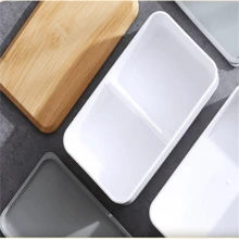 Hộp cơm Bento 2 lớp vân gỗ Nhật Bản, Hộp đựng cơm trưa, Hộp đựng thực phẩm, An toàn với lò vi sóng, Quà tặng Giáng sinh cho gia đình, văn phòng, học sinh - Nhiều màu - Xem 9