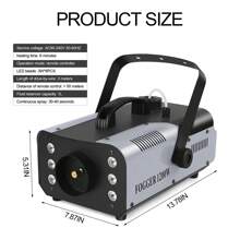 1200W Stage Fog Machine 6 RGB LED Beads With Remote Control For Halloween Home Carnival Party Wedding Music Show Club Bar KTV DJ Disco - 1 máy tính - Xem 6