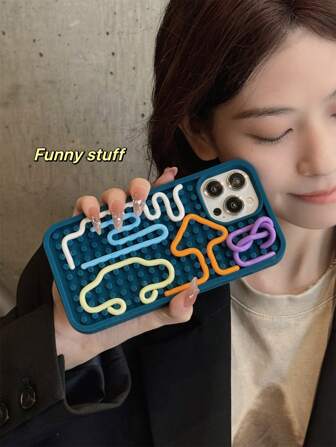 Puzzle Phone Case Compatible With Iphone 15 Pro Max, 14, 13 Pro, 12, 11 - Stress Relief Protective Cover Waterproof Shockproof Anti-Fall Scratch Resistant